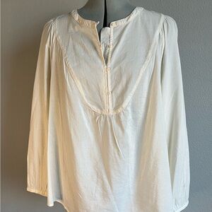 Women's Cream Tunic Blouse